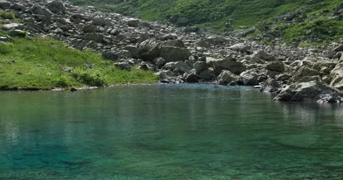 Water in a lake Stock Footage 136560443