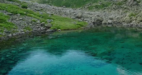 Water in a lake Stock Footage 136560459
