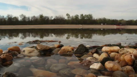 Water at lake - low angle view Stock Footage 62531461
