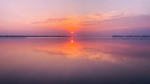 Water lake sunset view Stock-Footage 272181445