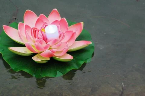 Water lantern to make wish Stock Photos