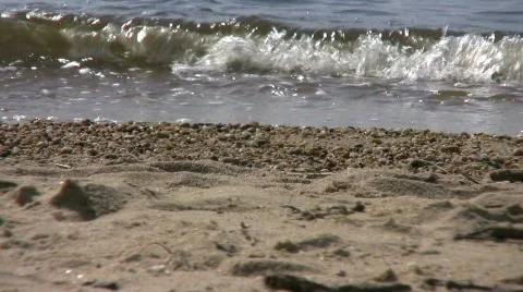 Water Lapping Stock Footage 461273