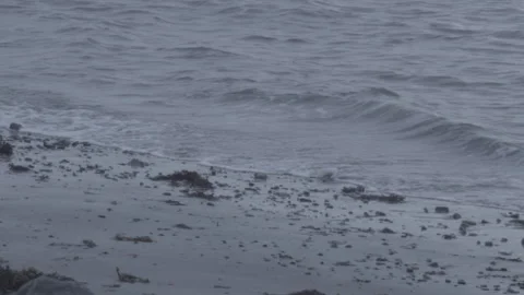 Water lapping onto shore 2 Stock Footage 147793054