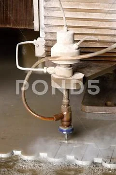 Water laser cutter Stock Photos