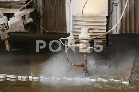 Water laser cutter Stock Photos