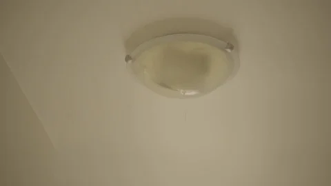 Water Leaking from Ceiling Lamp Stock-Footage 112661240