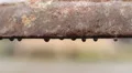 Water leaking from old pipe, rust corroding metal surface, ancient utilities HD Footage