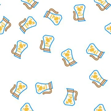 Water lemon drink vector seamless pattern Illustrazione stock