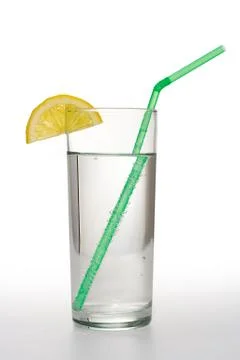 Water with lemon Foto stock