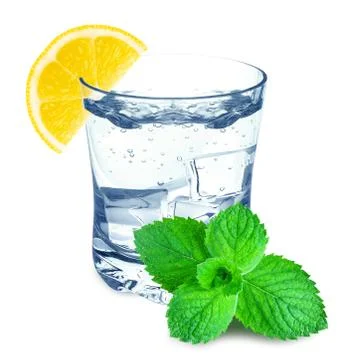 Water with lemon Stock Photos