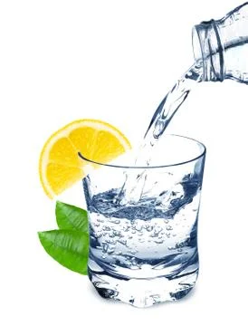 Water with lemon Stock Photos