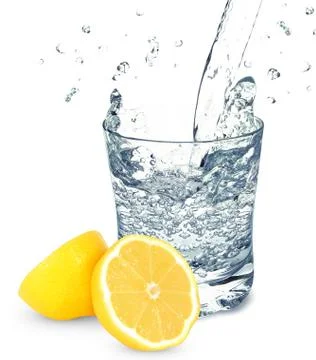 Water with lemon Stock Photos