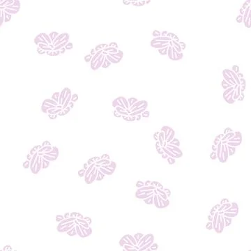 Water lettuce glyph seamless pattern Stock Illustration
