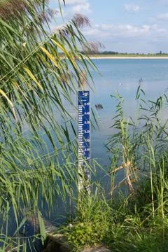 Water level meter Stock Photos