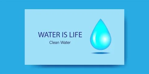 Water is Life Stock Illustration