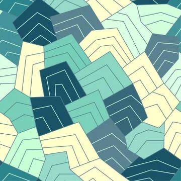 Water lines seamless pattern Stock Illustration