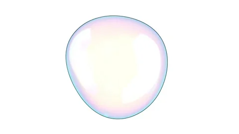 Water liquid bubble on white bg able to loop endless Stock Footage 325728101