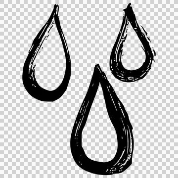 Water liquid drops Stock Illustration