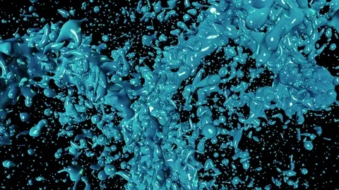 Water liquid splash Stock Footage 80419956