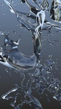 Water liquid wave and splash イラスト素材