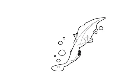 Water lizard icon animation Stock Footage 161043664