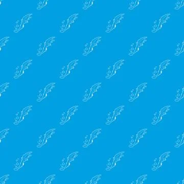 Water lizard pattern vector seamless blue Stock Illustration