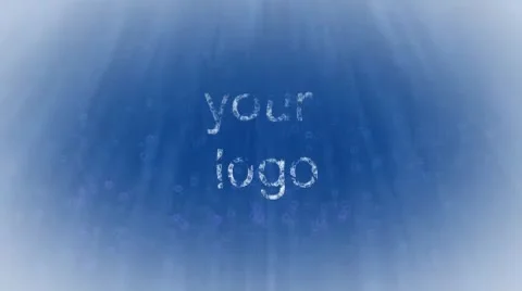 Water logo After Effects stock