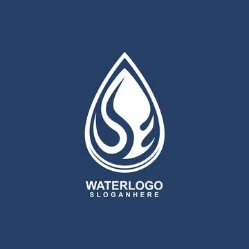 Water logo Illustrazione stock
