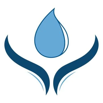 Water logo vector element design Stock Illustration
