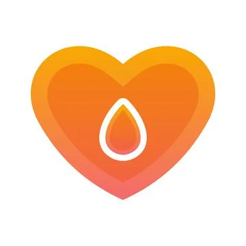 Water love gradient logo design template icon Stock Illustration