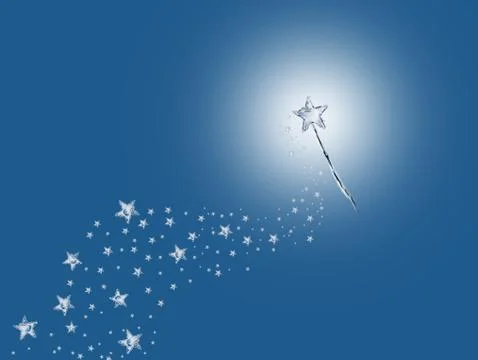 Water Magic Wand Stock Illustration