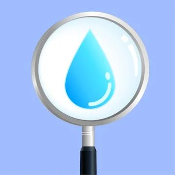 Water magnify Stock Illustration