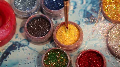 Water make-up stuff. Video stock 18176497