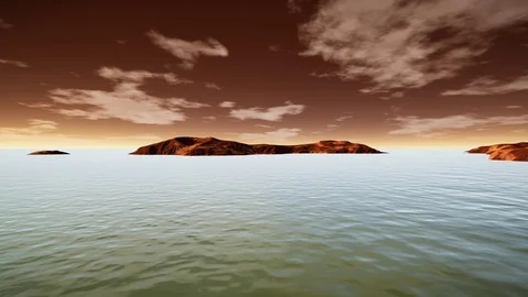 Water on Mars Video stock 106829548