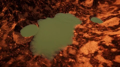 Water on Mars Stock Footage