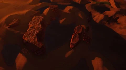 Water on Mars Video stock 211807886