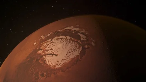 Water on Mars From Space Vidéo 100852748