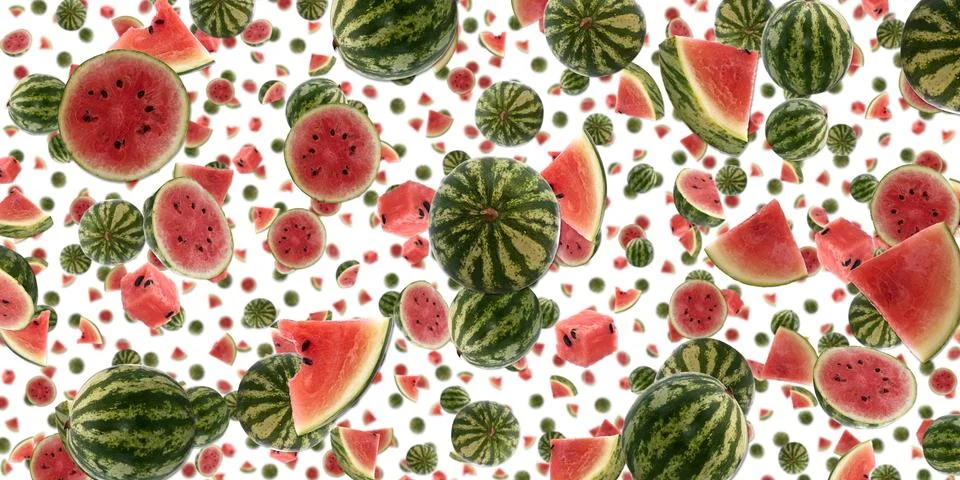Water melon background (on white) Stock Illustration