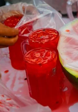 Water melon drink Stock Photos