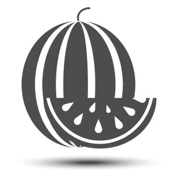 Water melon icon Stock Illustration