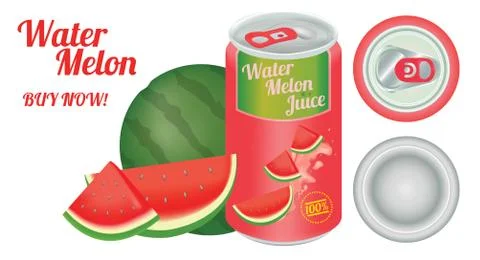 Water Melon Juice Stock Illustration