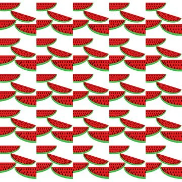 Water melon seamless pattern Stock Illustration