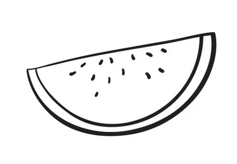 Water melon slice Stock Illustration