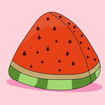 Water melon Slice Illustrazione stock