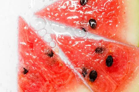 Water melon slice Stock Photos