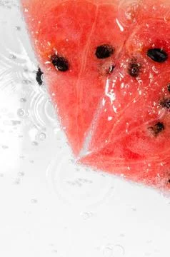 Water melon slice Stock Photos