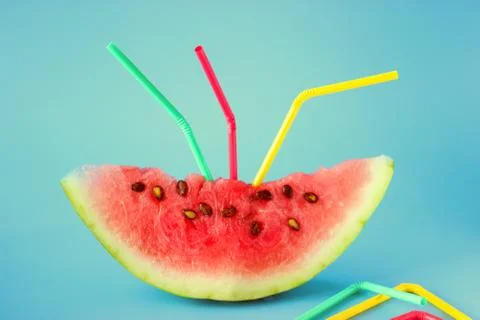 Water melon slice Stock Photos