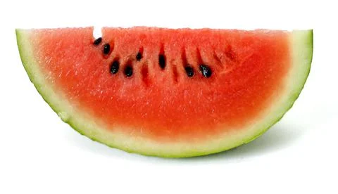 Water melon slice on white background 库存照片