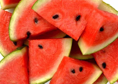Water melon slices as a background Stock Photos