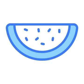 Water melon vector outline icon. Modern thin line symbols. Collection of tr.. Stock Illustration